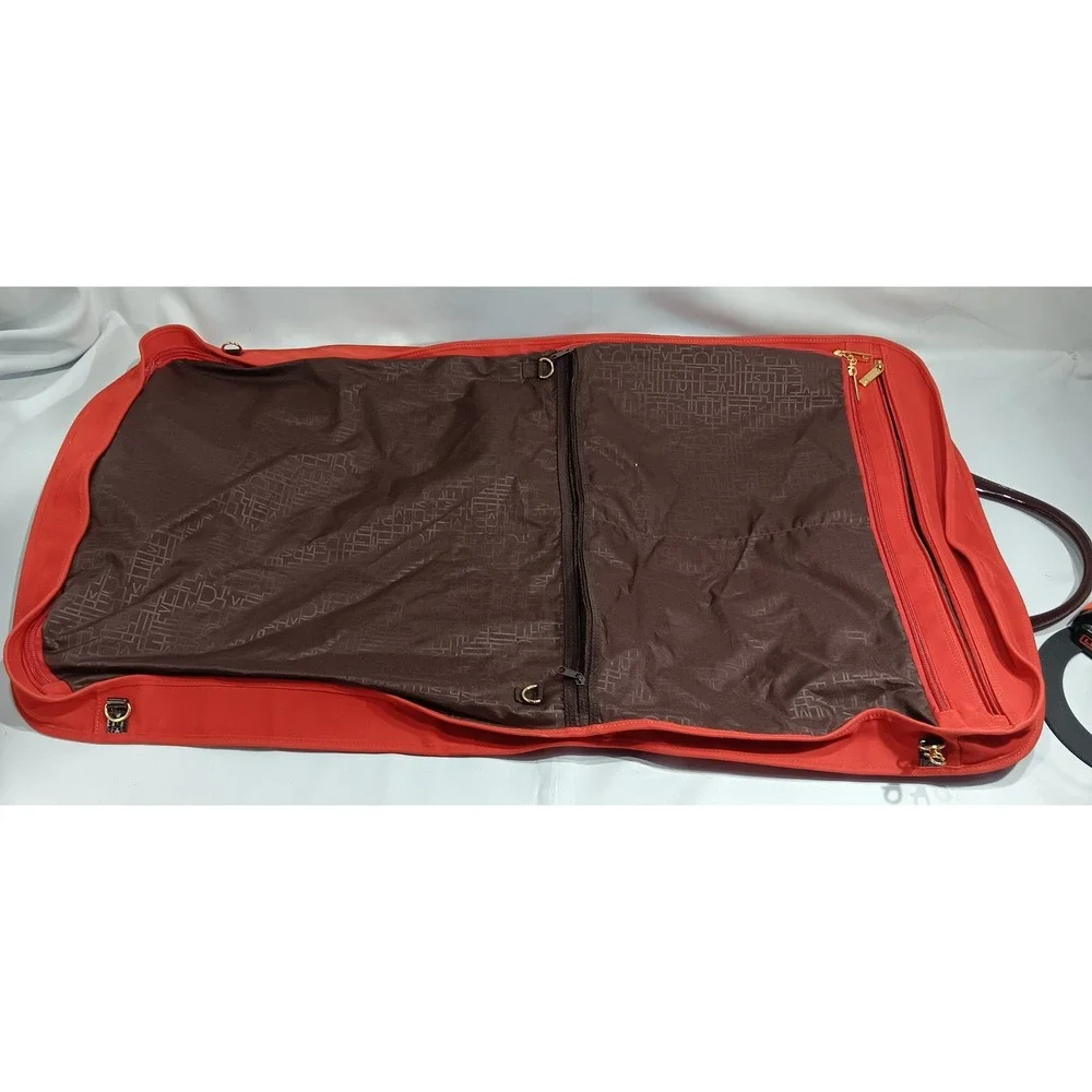 Diane von Furstenberg Red Garment Bag Carry On Travel Luggage Bag